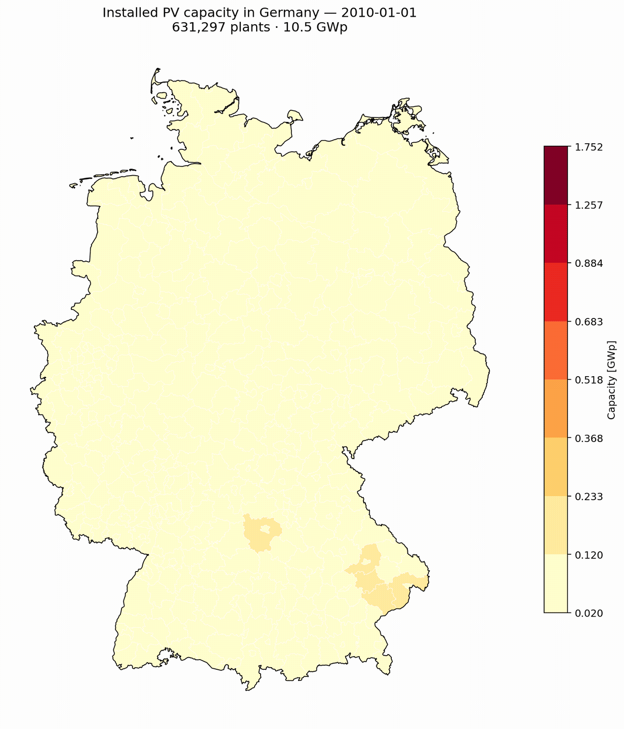 PV capacity 2005 to 2028 (incl. planned pipeline) animation