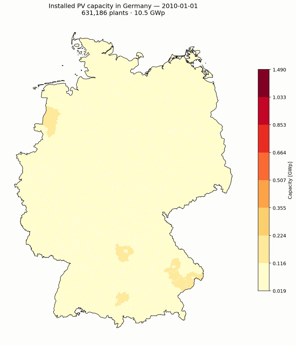PV capacity 2005 to May 2026 animation